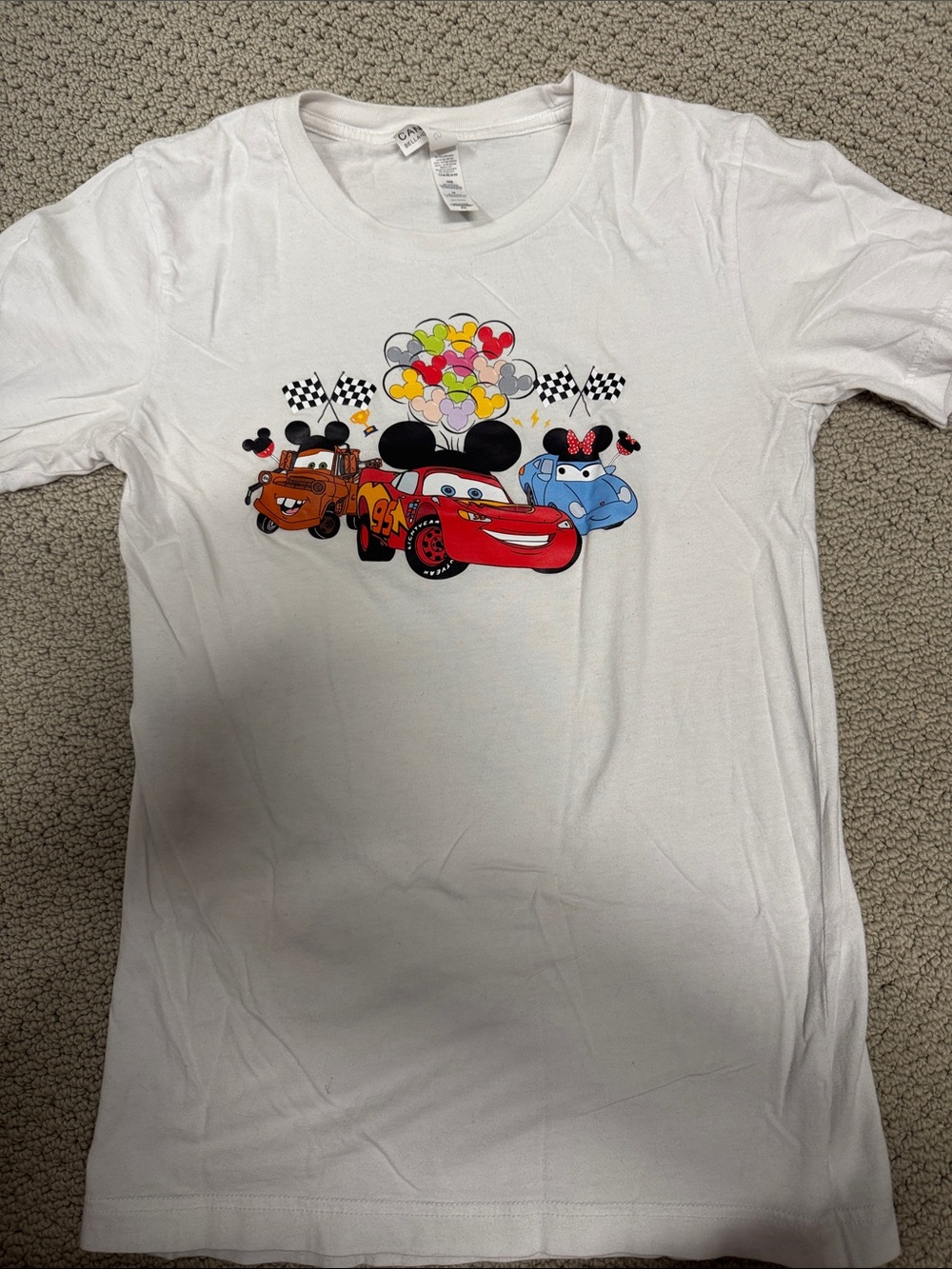 Disney cars women’s crewneck shirt